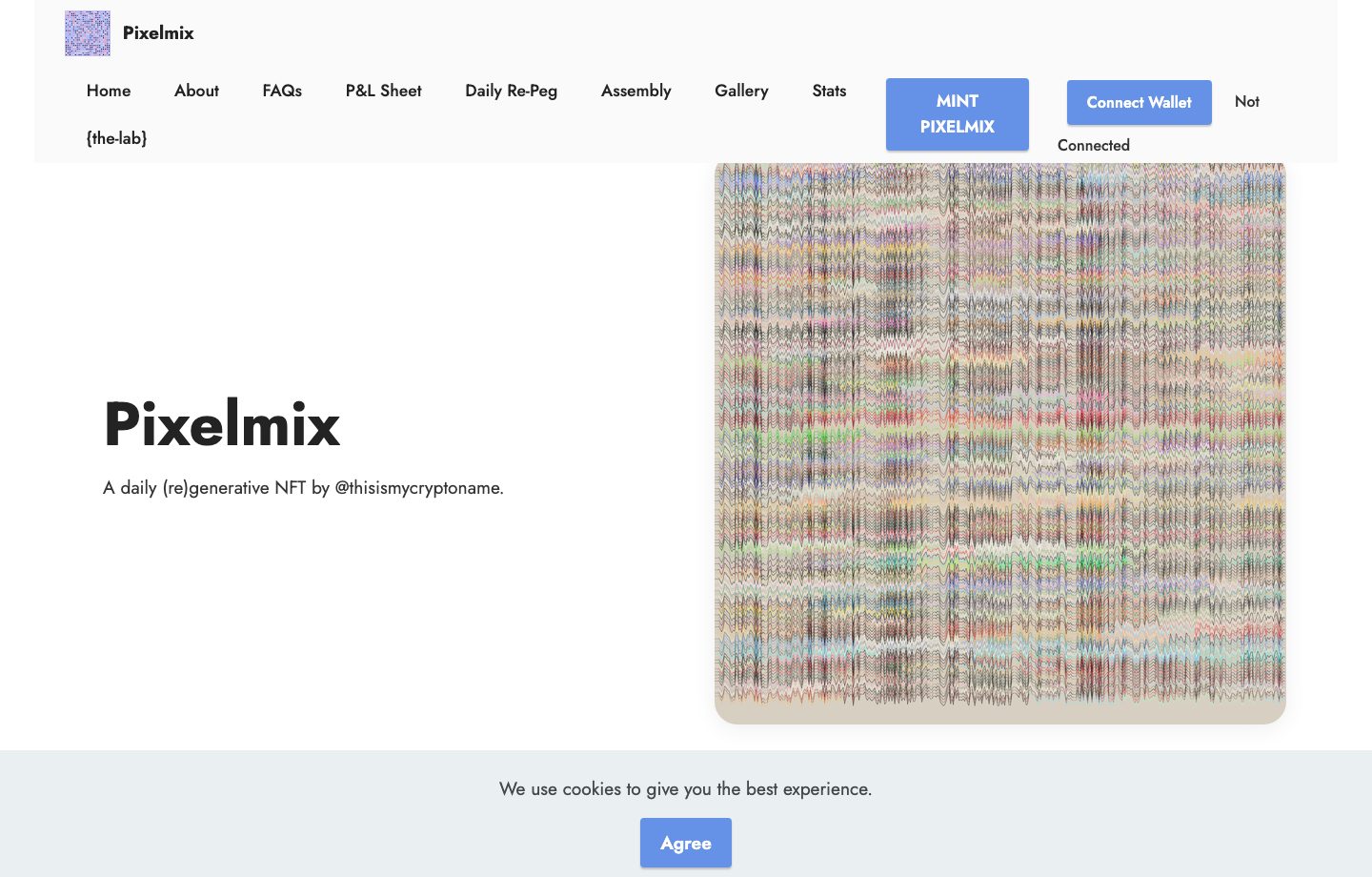 Pixelmix website screenshot